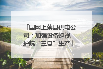 国网上蔡县供电公司：加强设备巡视 护航“三夏”生产