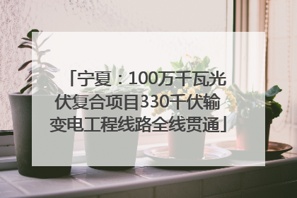 宁夏：100万千瓦光伏复合项目330千伏输变电工程线路全线贯通