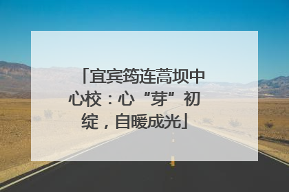 宜宾筠连蒿坝中心校：心“芽”初绽，自暖成光