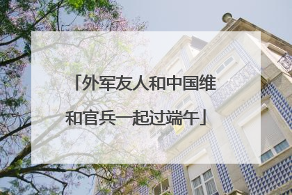 外军友人和中国维和官兵一起过端午