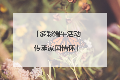 多彩端午活动 传承家国情怀