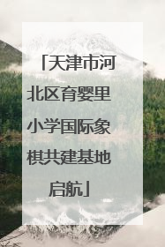 天津市河北区育婴里小学国际象棋共建基地启航