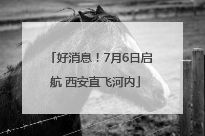 好消息！7月6日启航 西安直飞河内