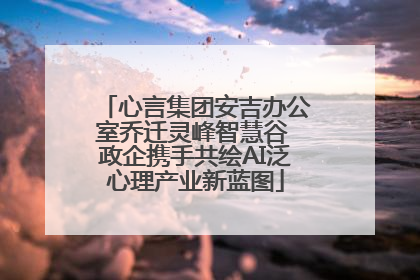 心言集团安吉办公室乔迁灵峰智慧谷 政企携手共绘AI泛心理产业新蓝图