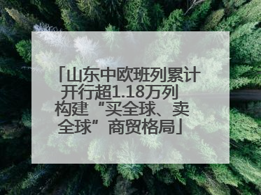 山东中欧班列累计开行超1.18万列 构建“买全球、卖全球”商贸格局