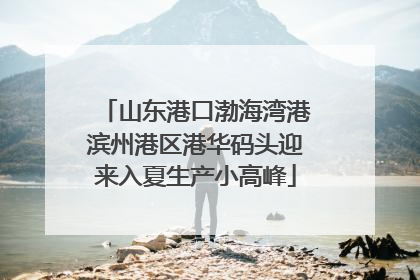 山东港口渤海湾港滨州港区港华码头迎来入夏生产小高峰