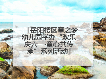 岳阳楼区童之梦幼儿园举办“欢乐庆六一·童心共传承”系列活动
