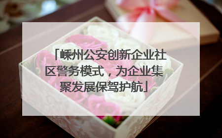 嵊州公安创新企业社区警务模式，为企业集聚发展保驾护航