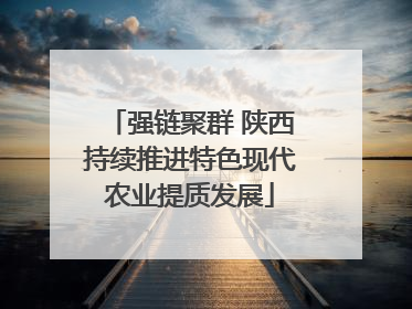 强链聚群 陕西持续推进特色现代农业提质发展