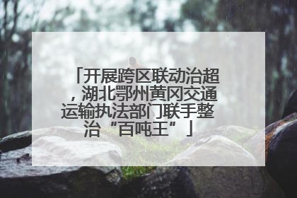 开展跨区联动治超，湖北鄂州黄冈交通运输执法部门联手整治“百吨王”