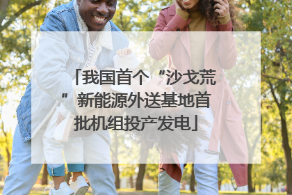 我国首个“沙戈荒”新能源外送基地首批机组投产发电