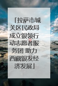 拉萨市城关区民政局成立银领行动志愿者服务团 助力西藏银发经济发展