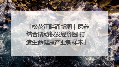 松花江畔涌新潮｜医养结合撬动银发经济圈 打造生命健康产业新样本