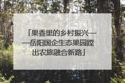 果香里的乡村振兴——岳阳国企生态果园蹚出农旅融合新路