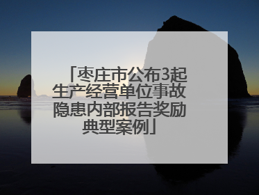 枣庄市公布3起生产经营单位事故隐患内部报告奖励典型案例