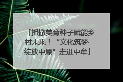 播撒美育种子赋能乡村未来！“文化筑梦·绽放中原”走进中牟