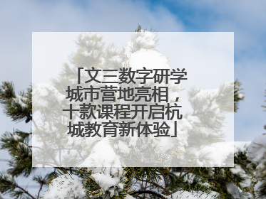 文三数字研学城市营地亮相，十款课程开启杭城教育新体验