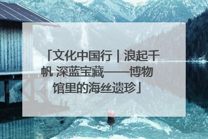 文化中国行｜浪起千帆 深蓝宝藏——博物馆里的海丝遗珍