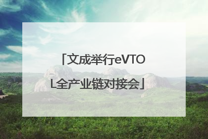 文成举行eVTOL全产业链对接会