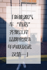新能源汽车“首店”齐聚江岸 品牌密度3年内跃居武汉第一