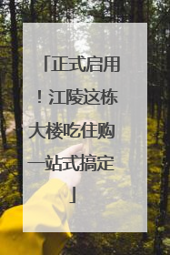 正式启用！江陵这栋大楼吃住购一站式搞定