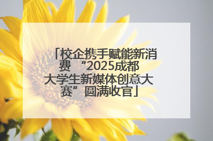 校企携手赋能新消费 “2025成都大学生新媒体创意大赛”圆满收官