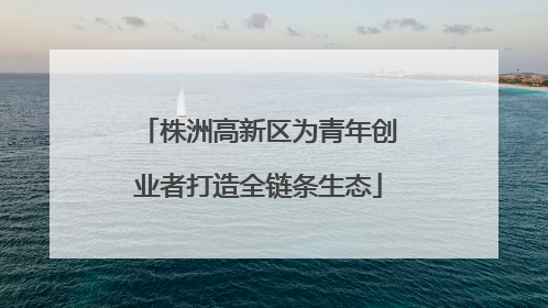 株洲高新区为青年创业者打造全链条生态