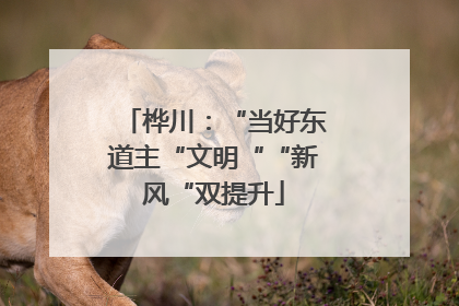 桦川：“当好东道主“文明““新风“双提升