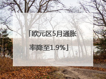 欧元区5月通胀率降至1.9%