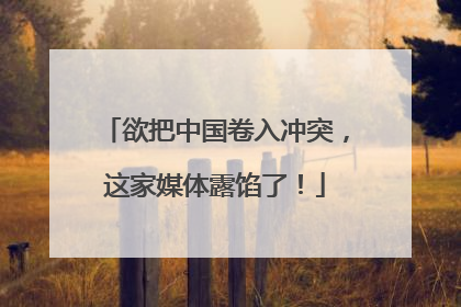 欲把中国卷入冲突，这家媒体露馅了！
