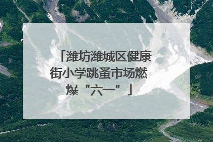 潍坊潍城区健康街小学跳蚤市场燃爆“六一”