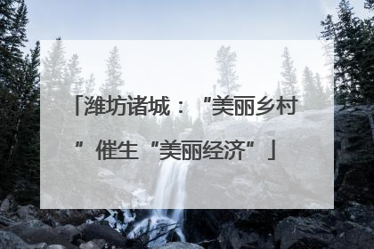 潍坊诸城：“美丽乡村”催生“美丽经济”