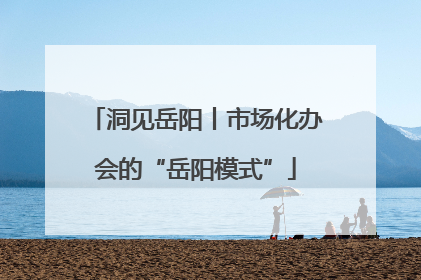 洞见岳阳丨市场化办会的“岳阳模式”