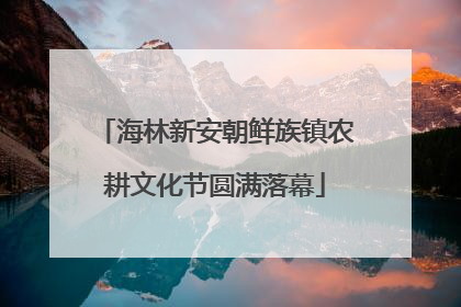 海林新安朝鲜族镇农耕文化节圆满落幕