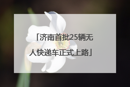 济南首批25辆无人快递车正式上路