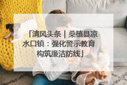 清风头条｜桑植县凉水口镇：强化警示教育 构筑廉洁防线