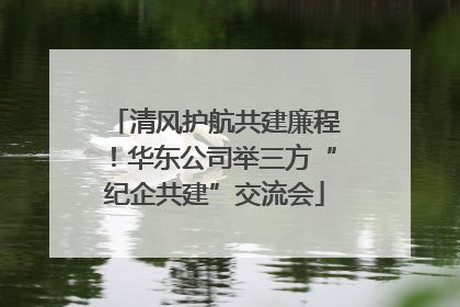 清风护航共建廉程！华东公司举三方“纪企共建”交流会
