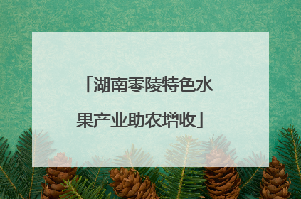 湖南零陵特色水果产业助农增收