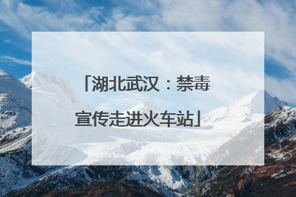 湖北武汉：禁毒宣传走进火车站