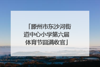 滕州市东沙河街道中心小学第六届体育节圆满收官