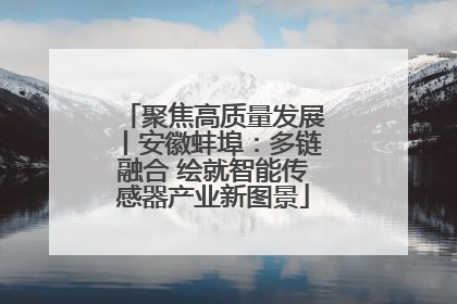 聚焦高质量发展丨安徽蚌埠：多链融合 绘就智能传感器产业新图景