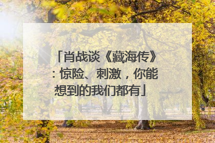 肖战谈《藏海传》：惊险、刺激，你能想到的我们都有