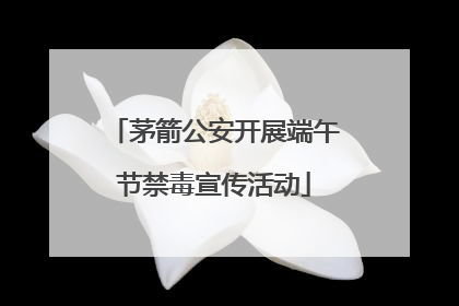 茅箭公安开展端午节禁毒宣传活动