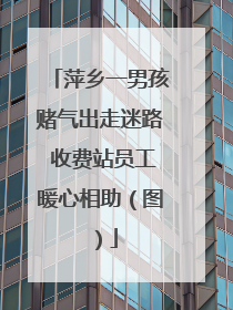 萍乡一男孩赌气出走迷路 收费站员工暖心相助（图）
