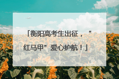 衡阳高考生出征，“红马甲”爱心护航！