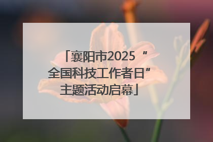 襄阳市2025“全国科技工作者日”主题活动启幕