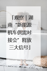 观察｜湖南“新能源机车供需对接会”释放三大信号