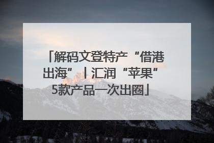 解码文登特产“借港出海”丨汇润“苹果”5款产品一次出圈