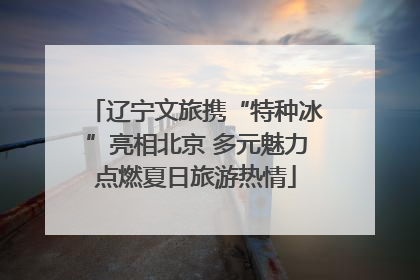 辽宁文旅携“特种冰”亮相北京 多元魅力点燃夏日旅游热情