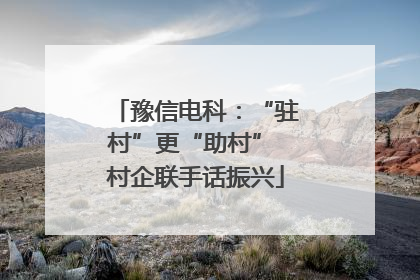 豫信电科：“驻村”更“助村” 村企联手话振兴